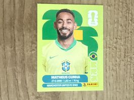 Panini FIFA WM 2026 Sticker Matheus Cunha BRA 17