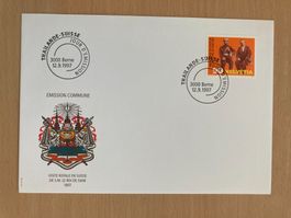 Schweiz 1997 Ersttagsbrief 100 J. Besuch siamesischer König