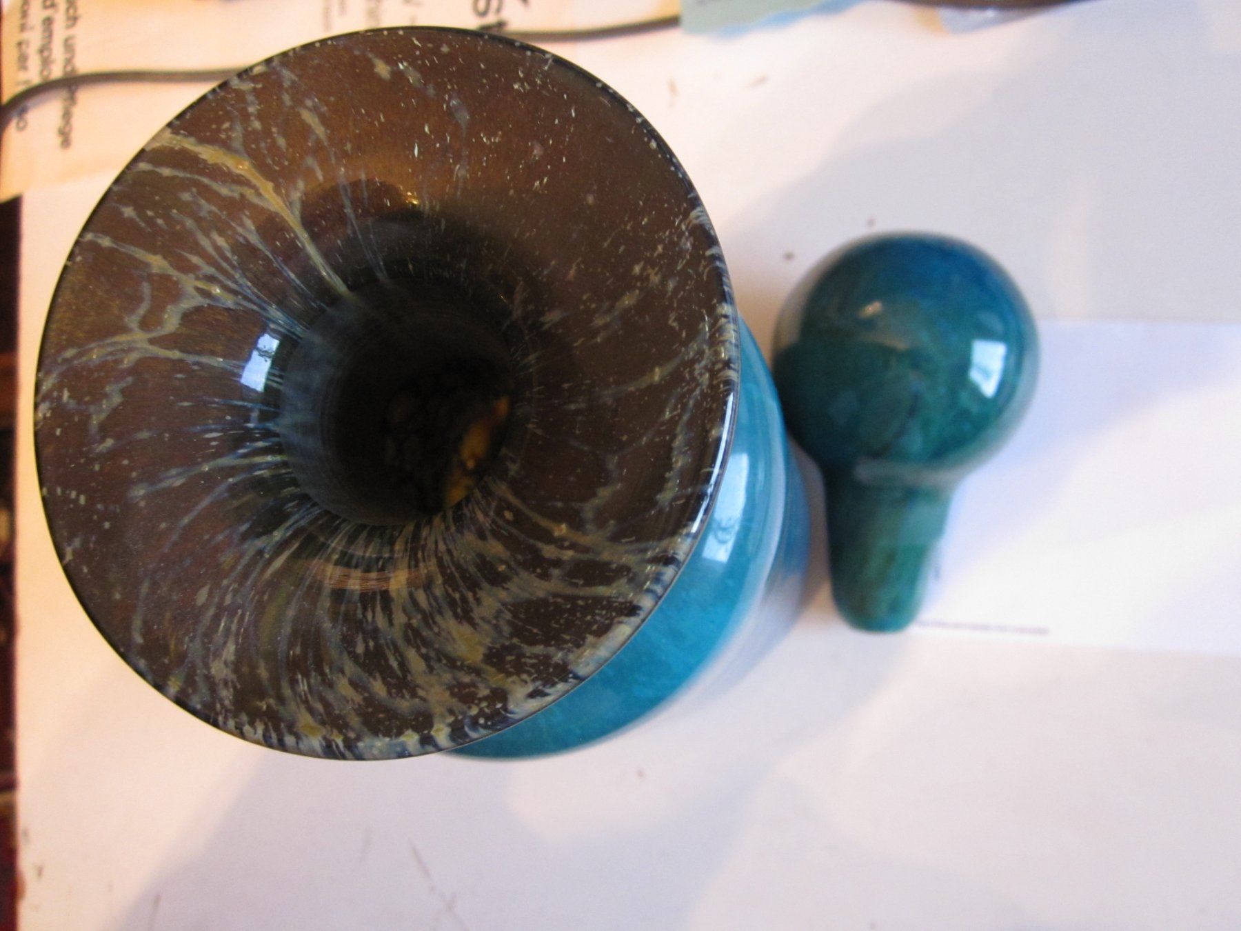 Karaffen: Glas-Karaffe von Mdina (Vase) – Neu (gemäss Beschreibung) aus Binningen von flugi30 2