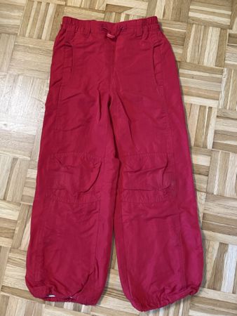 gefütterte Hose rot - Grösse 128