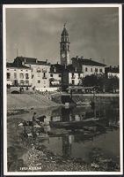 AK Ascona, Uferpartie mit Turm