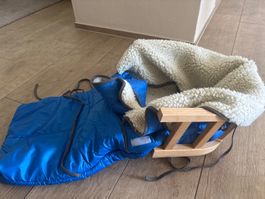 Kinderschlittensitz mit Kinderschlittensack