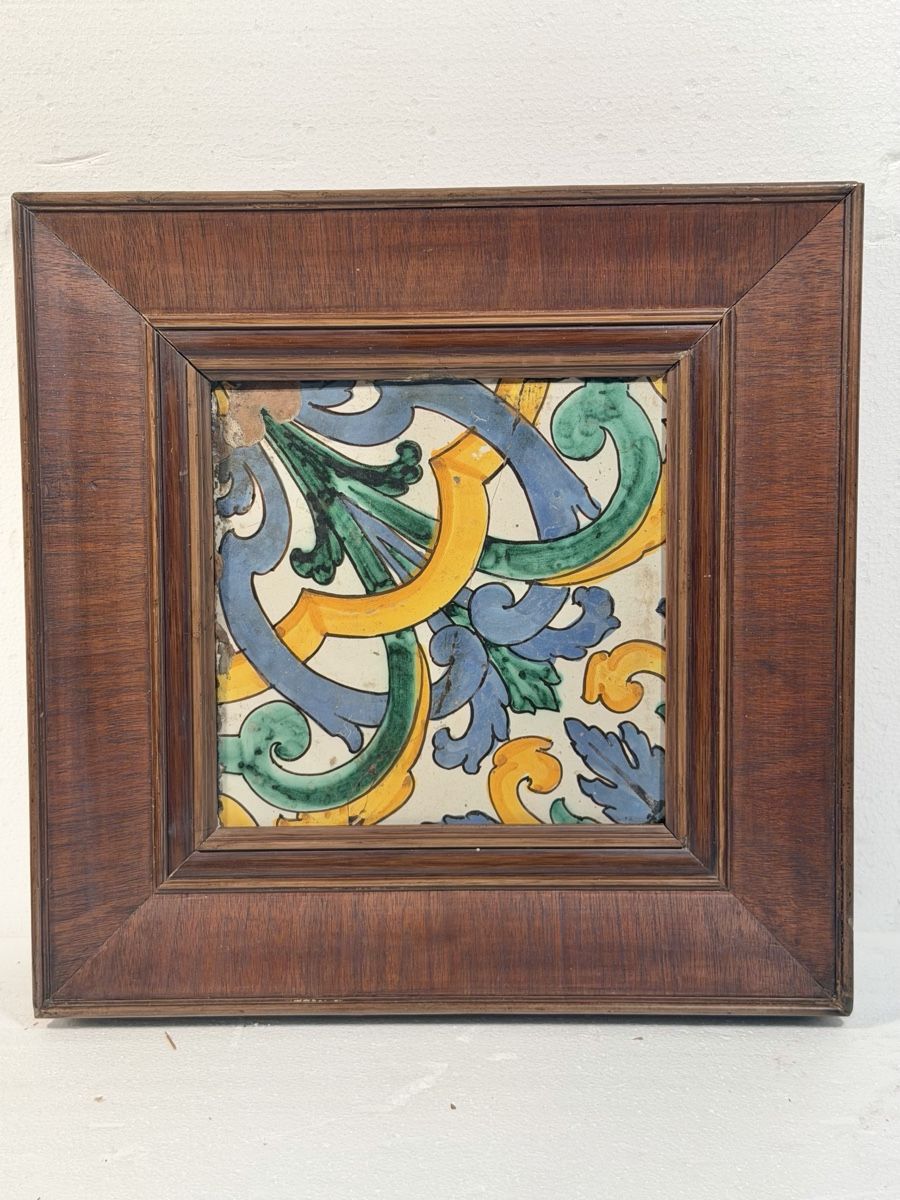Dipinti: Framed Antique Decorative Painting on Marble – Usato da Lausanne venduto da vas_cdb2