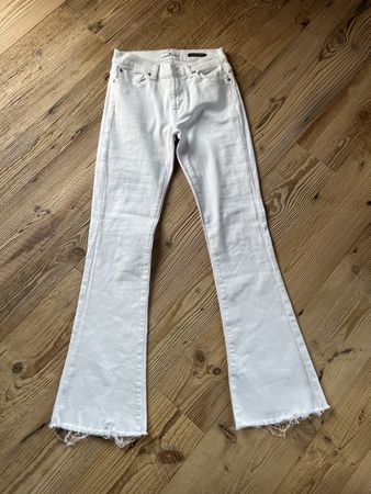 7 for all mankind white 5 pocket jeans