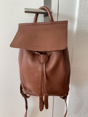 Echtleder-Rucksack neuwertig