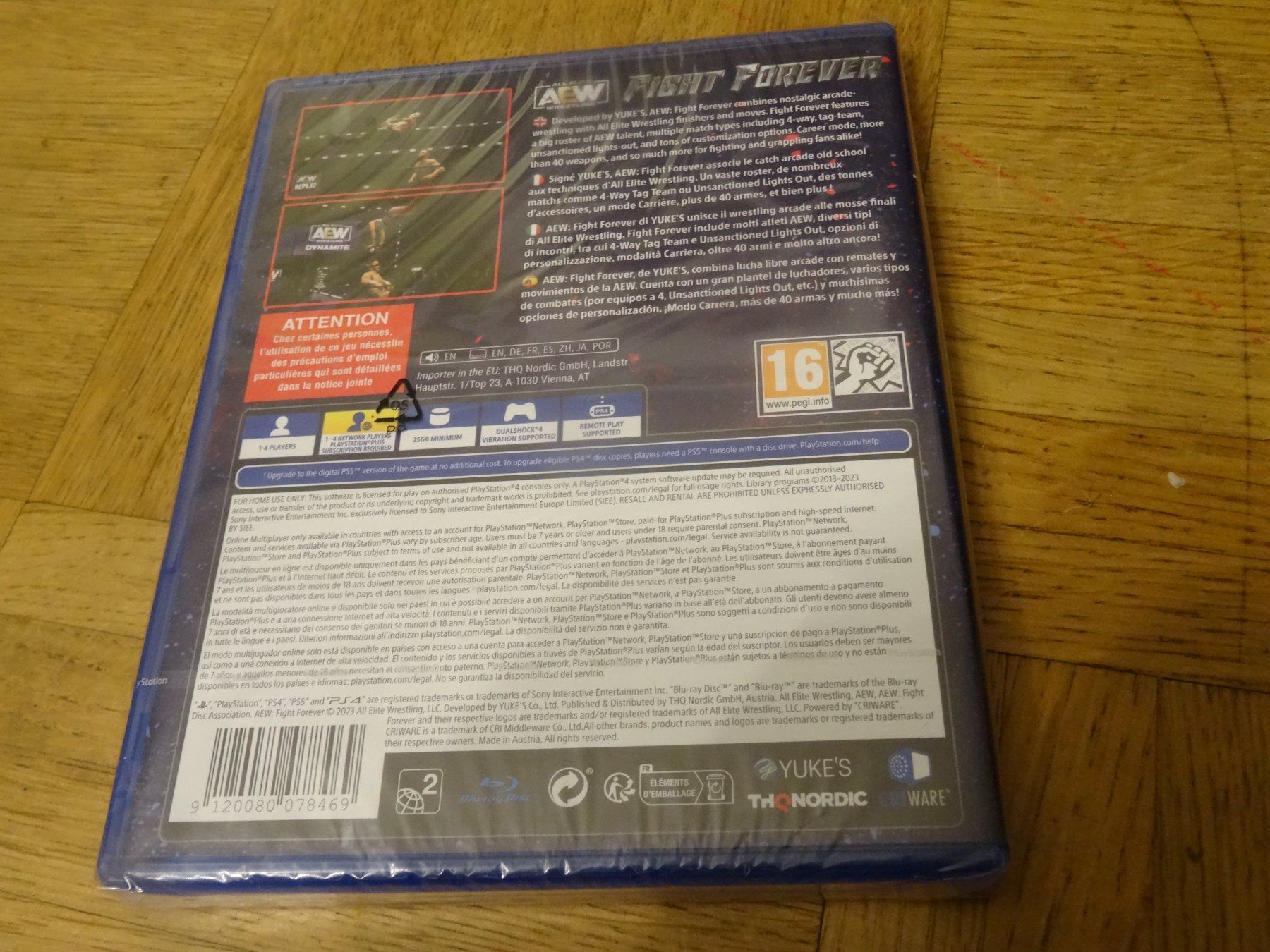 Sony Spiele: PS4 - AEW: Fight Forever - Neu & OVP – Gebraucht aus Olten von Disc-Ausverkauf 1