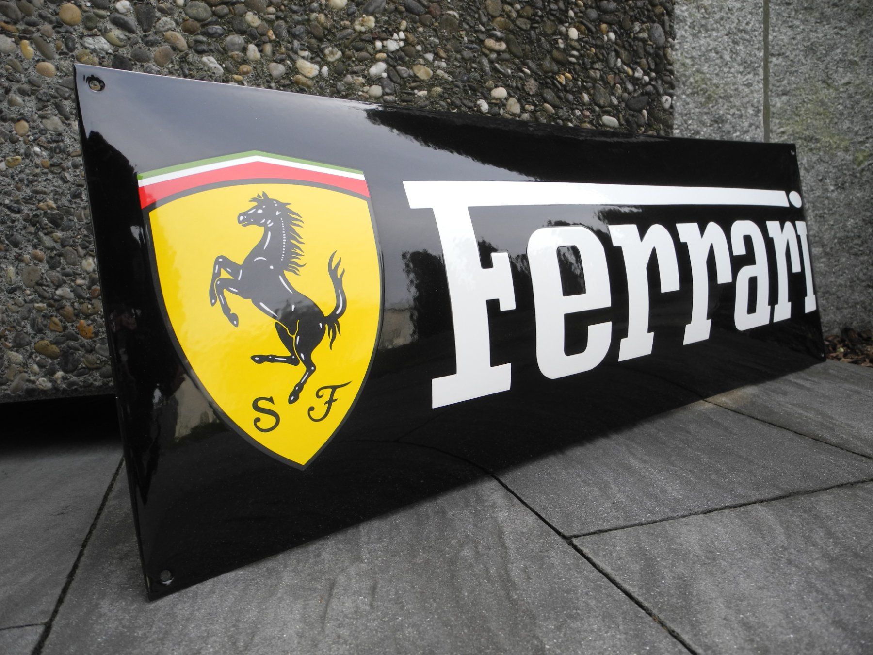 Ferrari Schilder: XXL FERRARI EMAILSCHILD – Gebraucht aus Reinach AG von Huckleberrysix 3