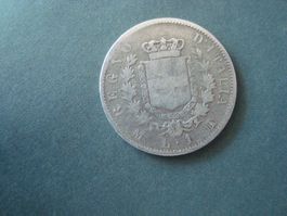 Italien 1 lire 1863  silber