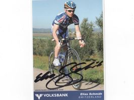 Autogrammkarte von Ex-Radrennfahrer Elias Schmäh CH