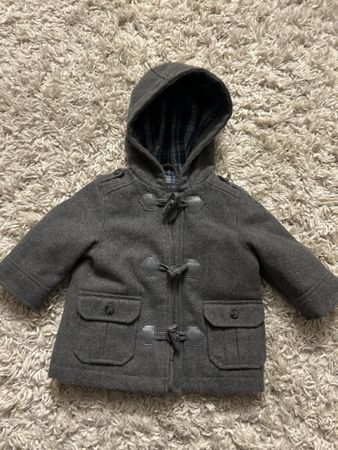 Graue Winterjacke für kleine Jungen, Grösse 68, Top Zustand!