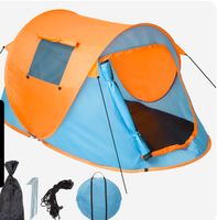 neues Pop-up Wurfzelt Rita für 2 Personen blau/orange