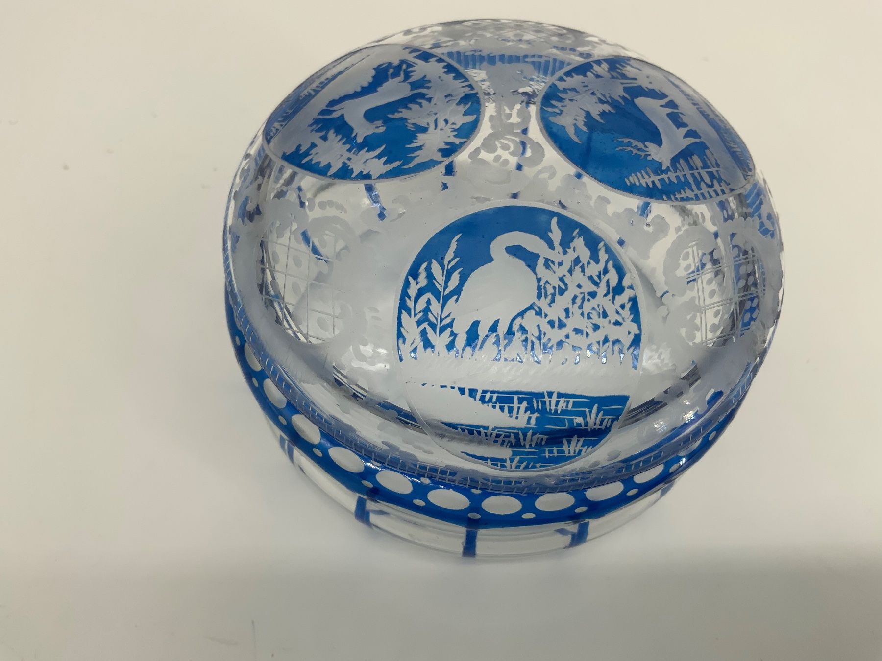 Bicchieri: Dose Böhmisches Ueberfang Glas geschliffen – Usato da Erlach venduto da silvia3235 1