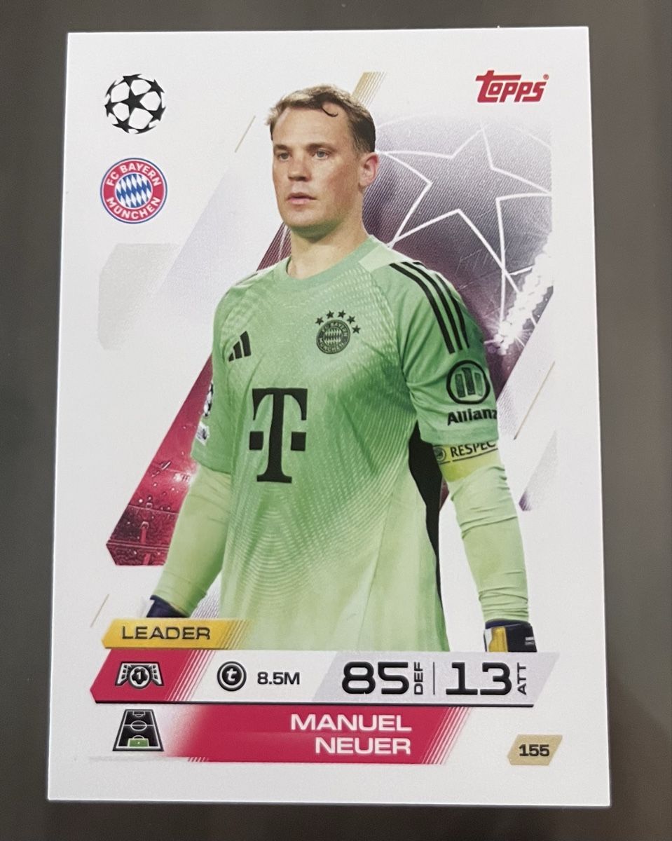 Topps Carte collezionabili: Match Attax Manuel Neuer – Usato da Neerach venduto da bluna18