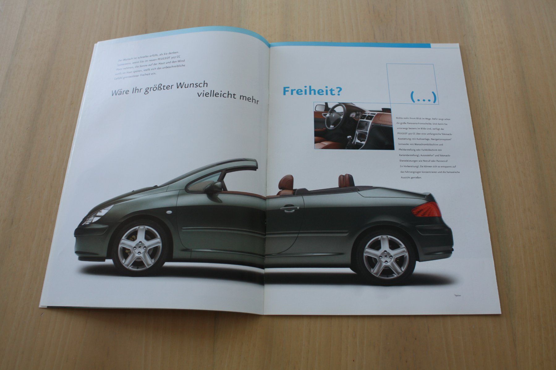 Peugeot Documenti: Peugeot 307 CC Original Prospekt 4/2003 – Usato da Wikon venduto da erwin400 2