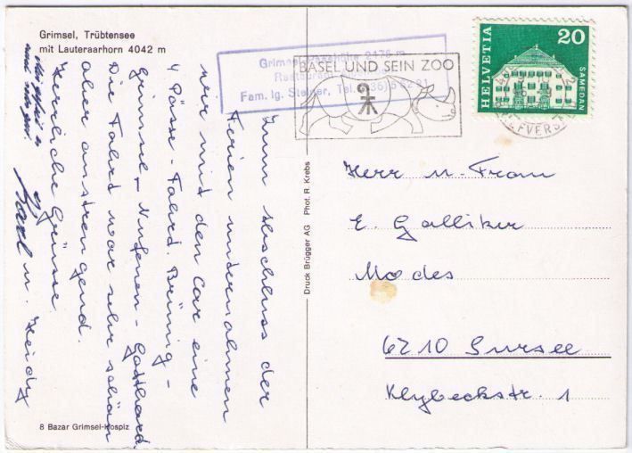 Cartes postales: Grimsel - Trübtensee – D'occasion à Binningen par Mountainrider 1
