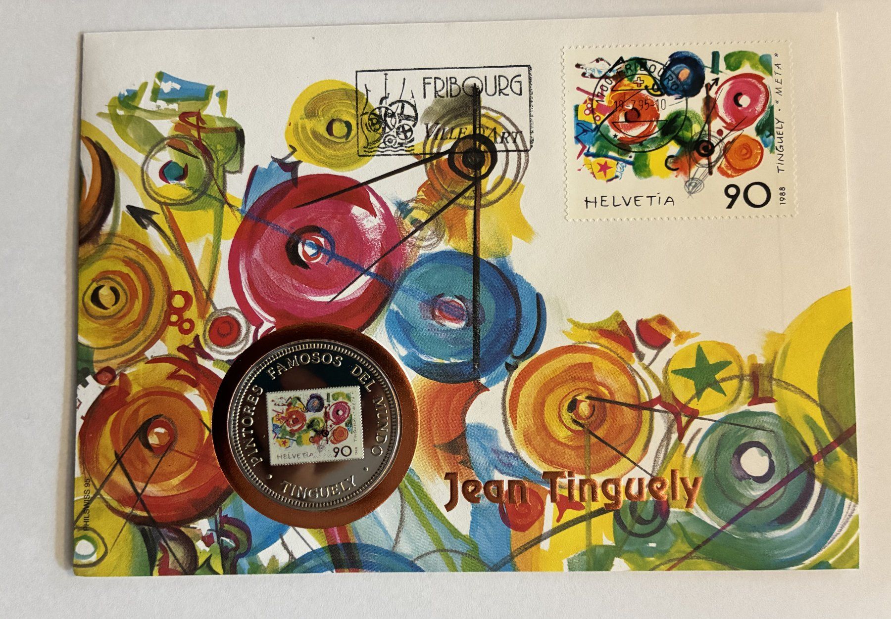 Tutti le monete: Münzbrief "Jean Tinguely" 1995 – Usato da Hätzingen venduto da bar_g6zj