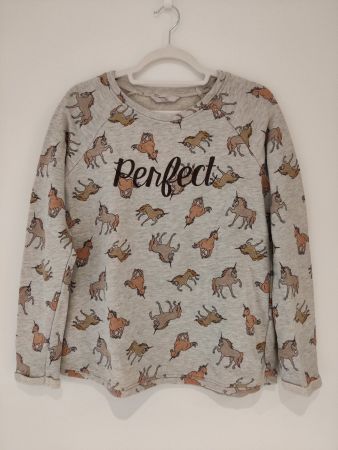 Süsser Pullover mit Einhorn Muster, Grösse S, C&A