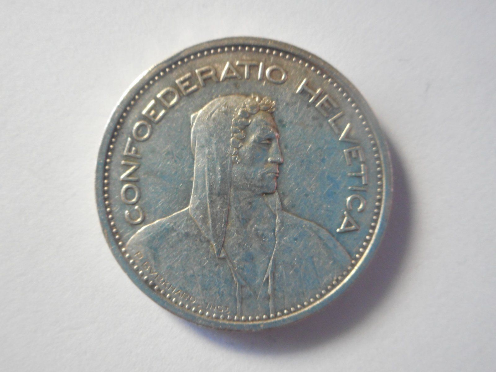 Tutti le monete: 5 Fr. 1952 silber rar – Usato da Kriegstetten venduto da pizlad2010 3