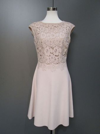 MARC CAIN herziges Spitzen Cocktail-Kleid Dress Robe 36/38