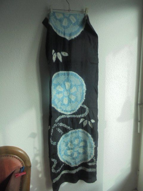 Foulard & Sciarpe: Seidenschal Schwarz, Hellblau, Weiss aus Japan – Usato da Hinwil venduto da Glasperlen 4