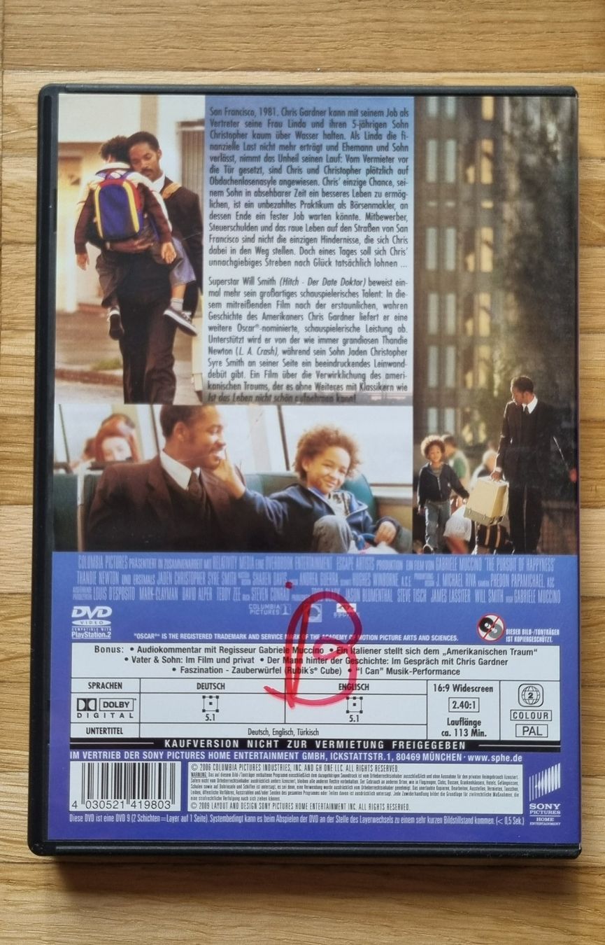 Tutti i DVDs: DVD: Das Streben nach Glück – Usato da Neftenbach venduto da DanielaS01020304 1
