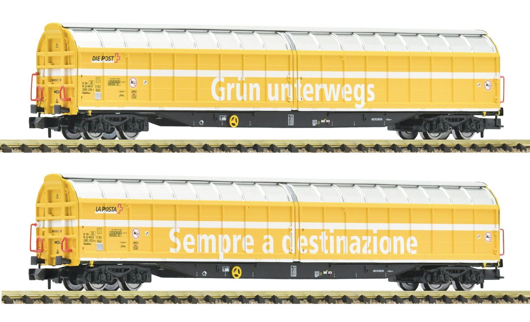 Fleischmann Modelleisenbahnen: Fleischmann 6660155 Großraum-Schiebewandwagen Set, der Post – Neu und originalverpackt aus Derendingen von Benfis