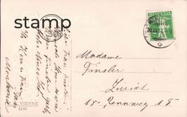 1910 AK Postkarte Prägekarte nach Zürich