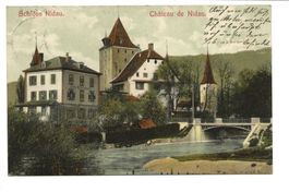 Schloss Nidau bei Biel (BE) Château de Nidau Bienne - 1907