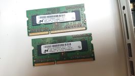 Micron 2 Stück 2gb 1Rx8 PC3 8500S RAM