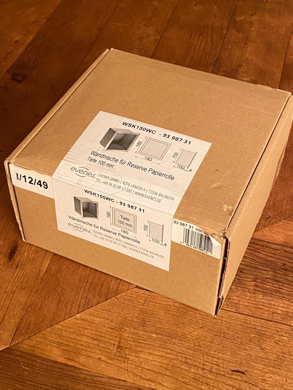 WC: WC-Papierrolle Wandnische – Neu und originalverpackt aus Sutz von Cash900 4