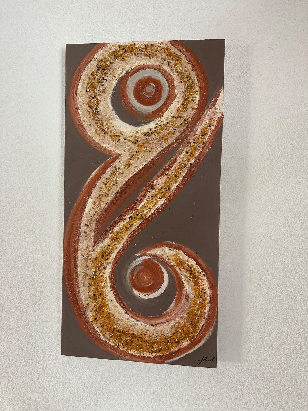 Poster & Bilder: Abstraktes Gemälde mit Struktur, Unikat! – Gebraucht aus Wigoltingen von Sashpa 2