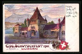 Luzern, Eidg. Schützenfest 1901, Empfan