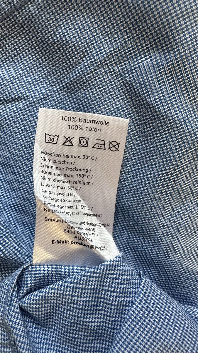 Hemden: Chemise Jacques Britt bleue légère, coton, – Neu (gemäss Beschreibung) aus Vuippens von ale_6gkb 3