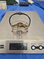 Antik Silber 800  Saliere Glasbehälter Jugendsti Löffel