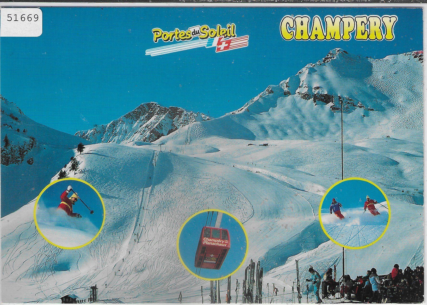 Cartes postales: Champery - Portes du Soleil – D'occasion à Ettingen par Kartenplanet