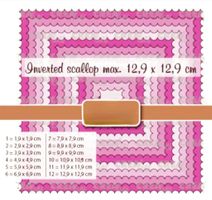 Stanzschablone Nr.1076, Rahmen 12er Set (Sizzix geeignet)