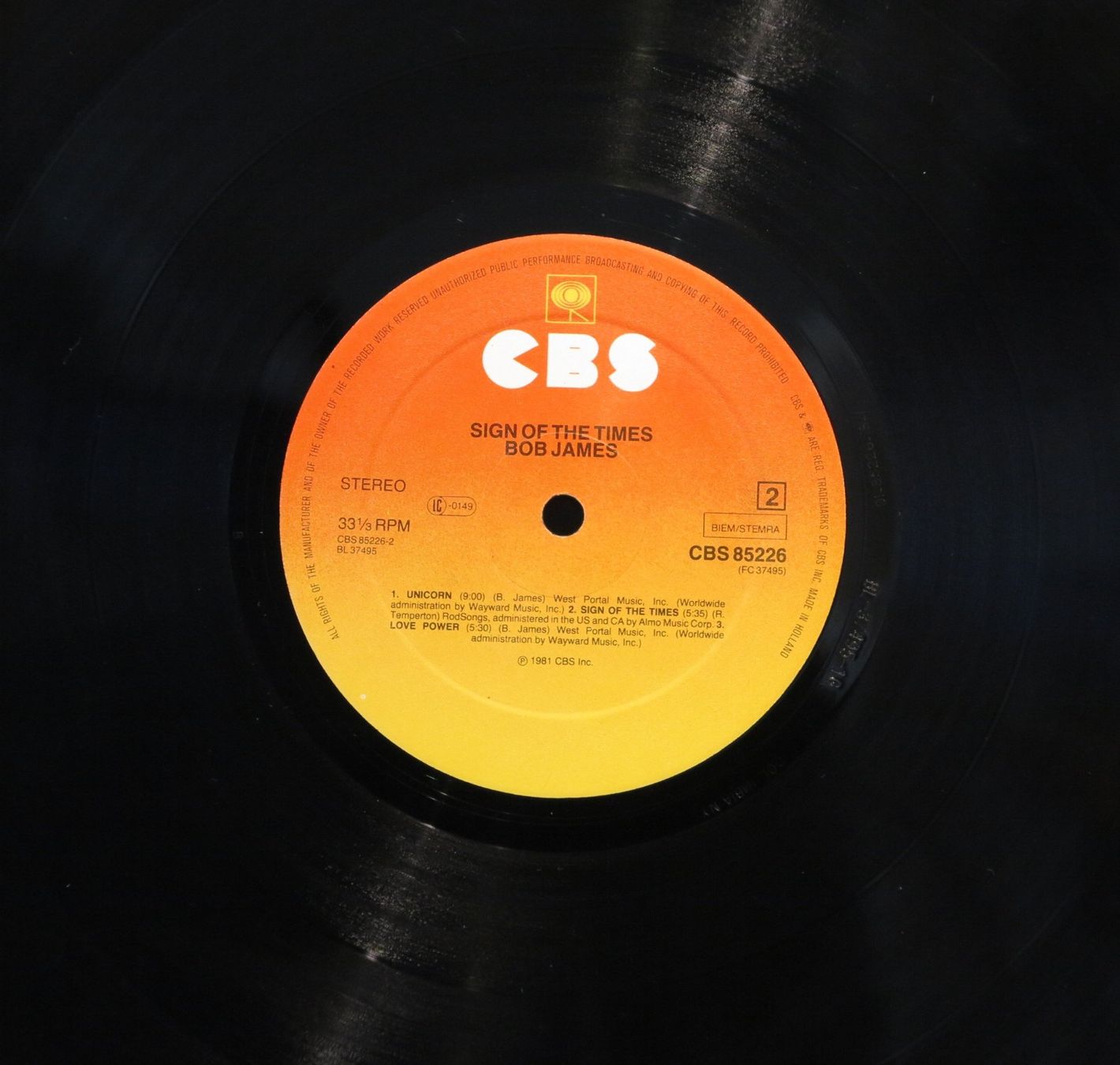 Dischi in vinile: Bob James - Sign the Times – Usato da Zürich venduto da Naim60 4