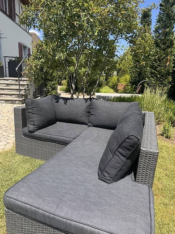 Divani: Rattanlounge Anthrazit gut erhalten – Usato da Langenthal venduto da InteriorN 2
