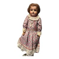 Puppe antik ""JDK Kestner 154", 40 cm gross, Lederkörper