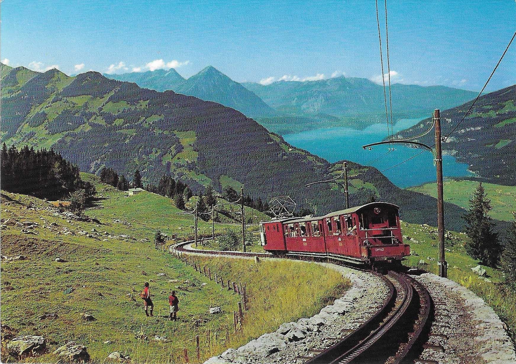 Ansichtskarten: Schynige Platte-Bahn bei Breitlauenen – Gebraucht aus Rothrist von Stranglehold
