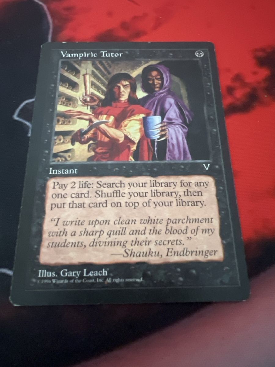 Magic The Gathering Cartes à collectionner: Magic The Gathering Vampiric Tutor, EX – D'occasion à St. Gallen par lob_bkw9