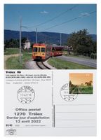 Trélex Nyon Jura vaudois Letztag Post Bahn NStCM BDe 4/4 211
