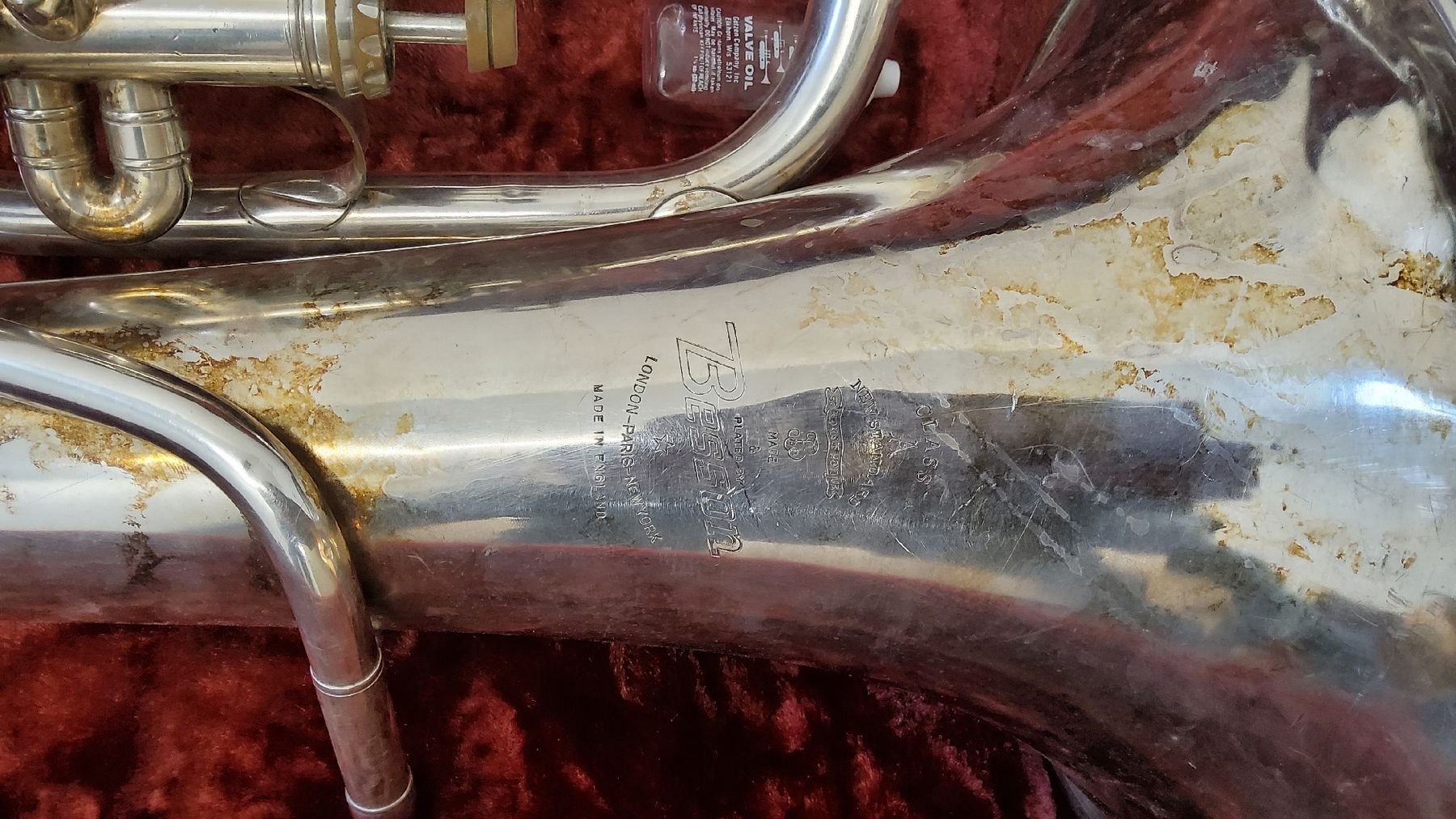 Musikinstrumente: Euphonium Besson versilbert mit Koffer gebraucht – Gebraucht aus Herisau von Nluanalucas 1