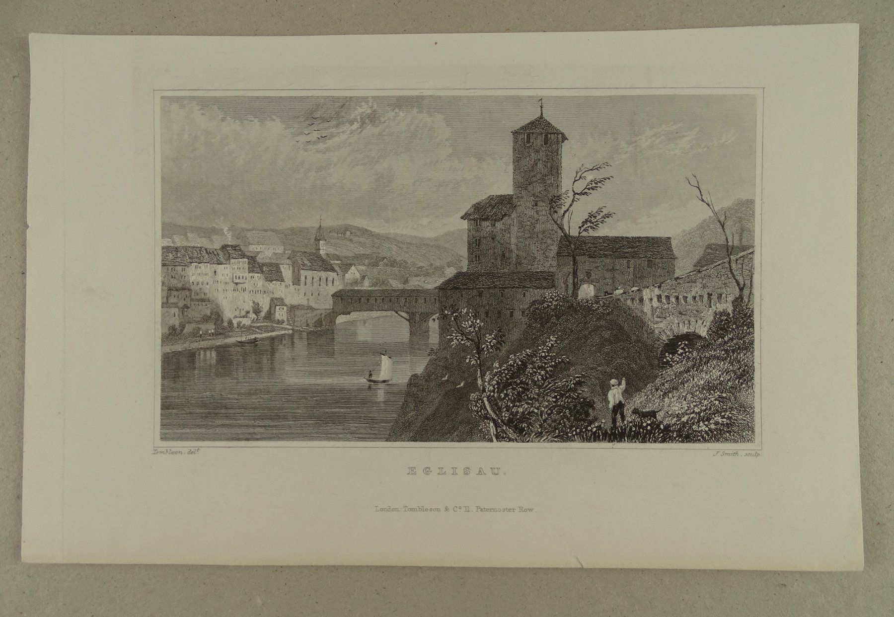 Incisioni: EGLISAU, STAHLSTICH 1832 – Usato da Grüningen venduto da Kartensammler 1