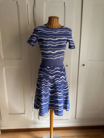 HUGO BOSS - Kleid blau-weiss gemustert XS