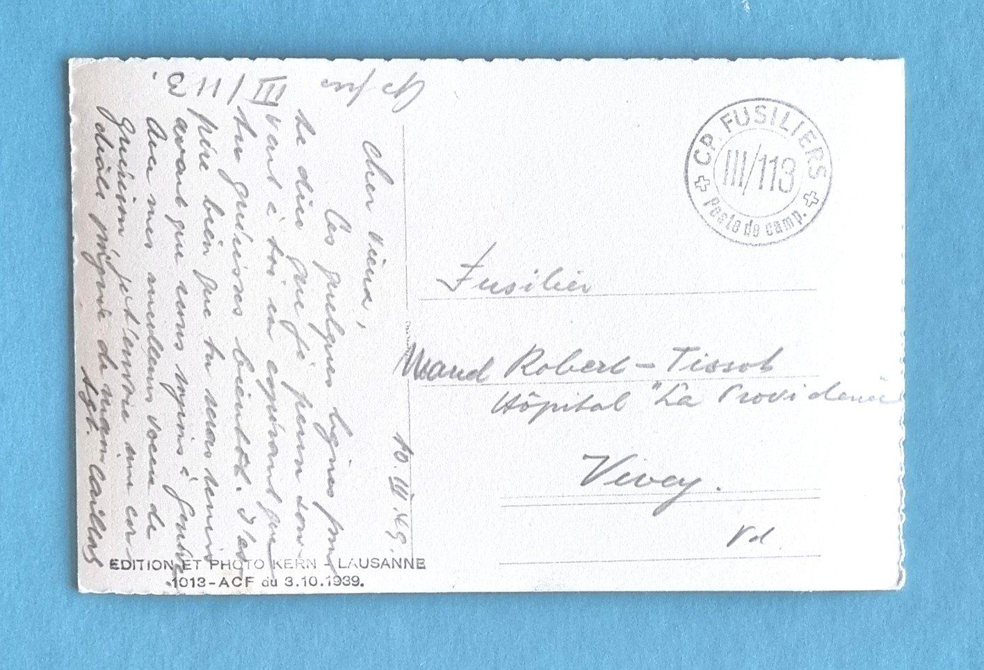 Cartes postales: Ecoteaux - Cafe du Very - Poste de Camp. . 1939 – D'occasion à Rothrist par RROENK 1