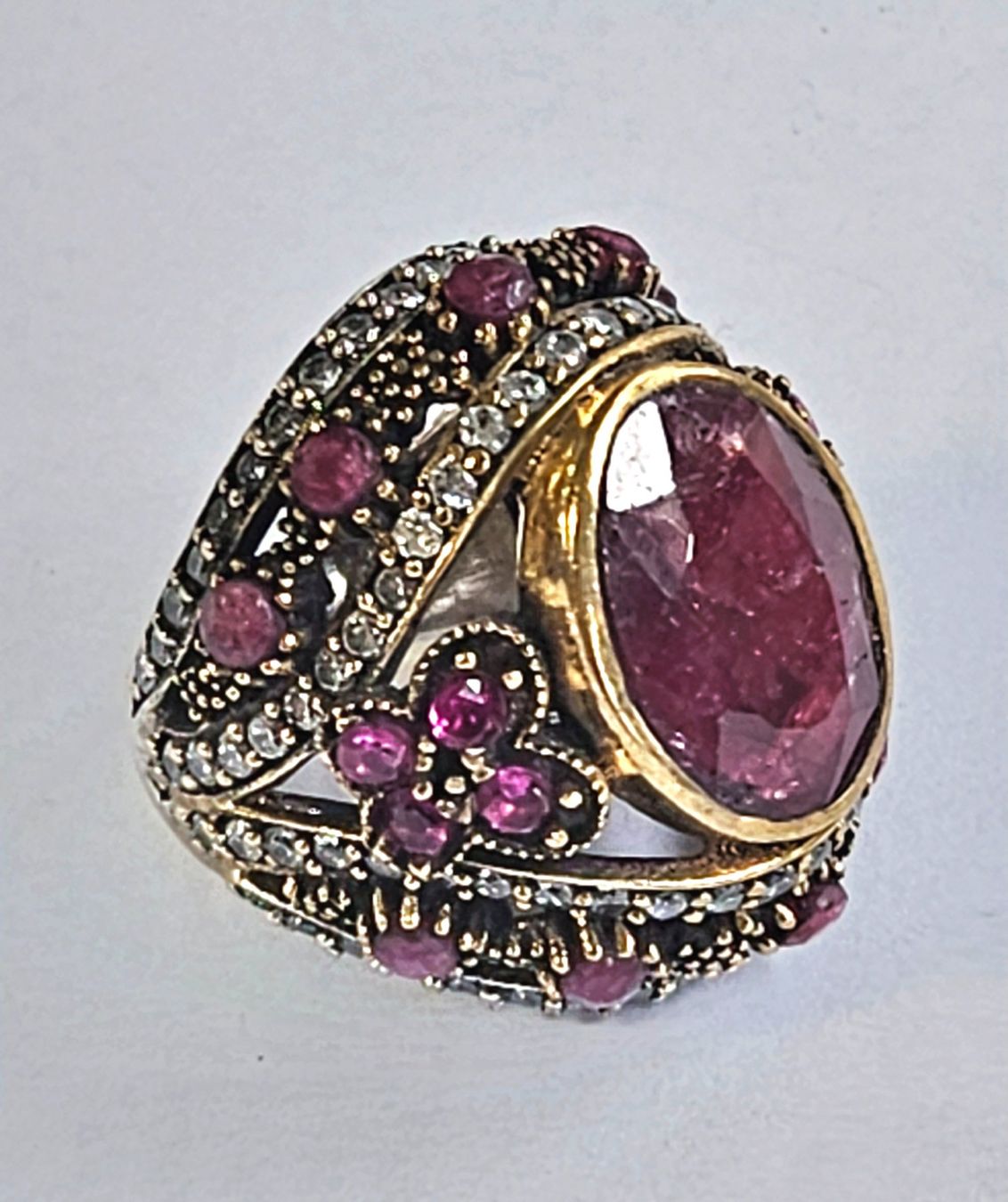 Ringe: Vintage Rubin Ring, 925er Silber – Neu (gemäss Beschreibung) aus Zürich von adriben 8