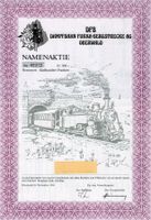 Furka DFB Bahn Namenaktie Fr. 500 kompl. Blatt mit Coupons