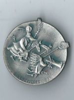 Fasnachtsplakette Basel, "Blaggedde" 1983 (Silber)