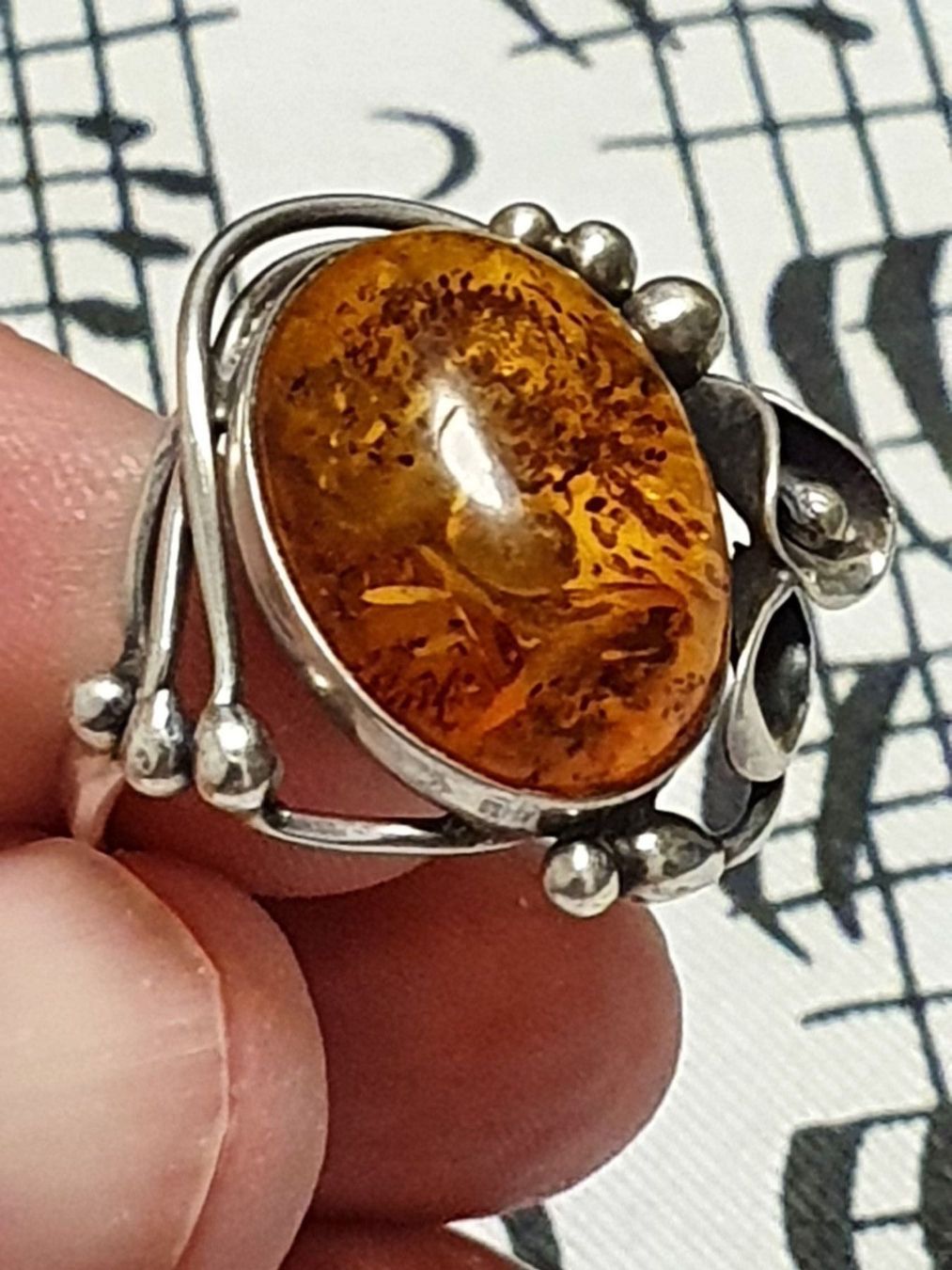 Anelli: Meister-Ring - Älterer Bernstein-Ring in – Usato da Wohlen AG venduto da palmsprings